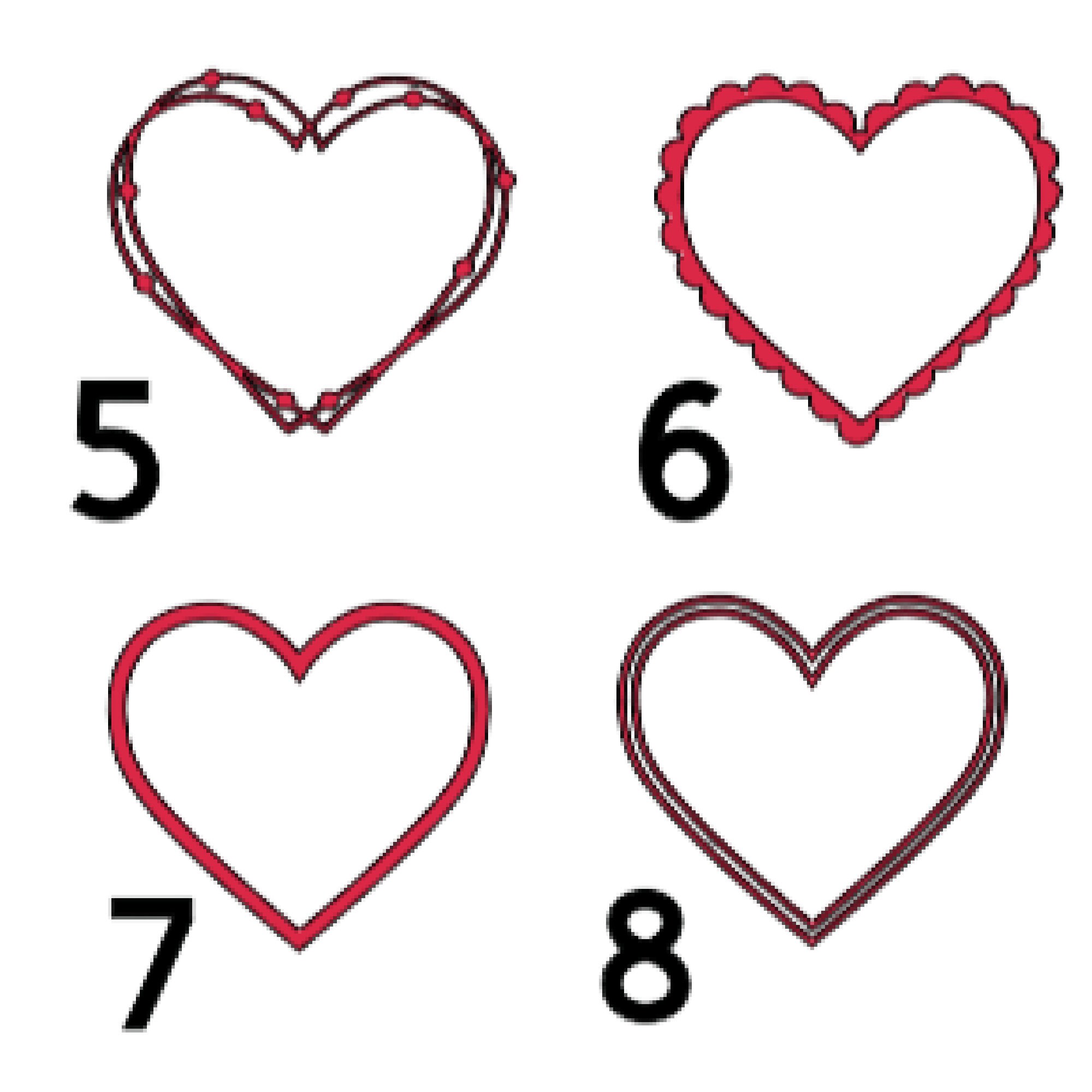 heart decal heart sticker custom stickers custom heart etsy