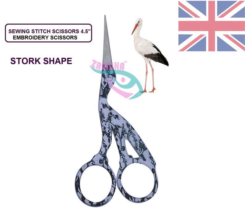 Stork Scissors Embroidery Best Scissors Quality Cross Stitch Etsy