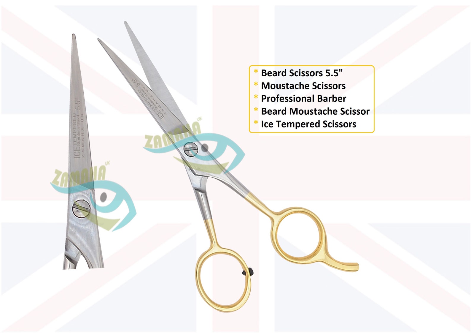 Beard Scissors Moustache Scissors 5.5 Professional Barber Etsy
