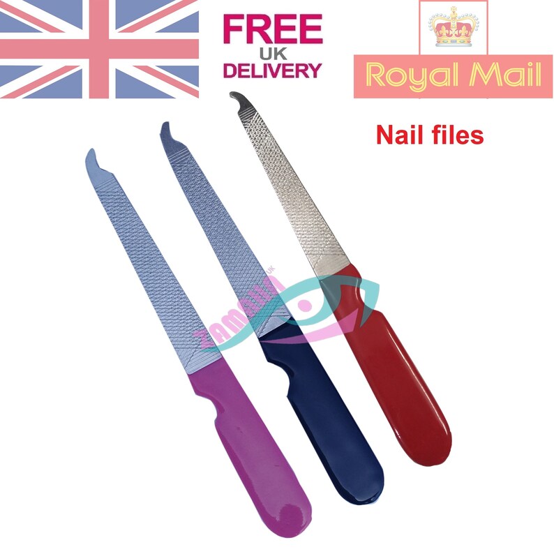 NEW Stainless Steel Double Sided Nail Files Manicure Pedicure Etsy