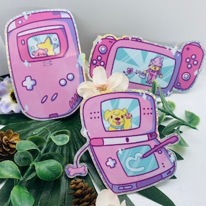 GAMES // Nintendo Game Consoles // Switch, DS, Gameboy // Glitter Stickers