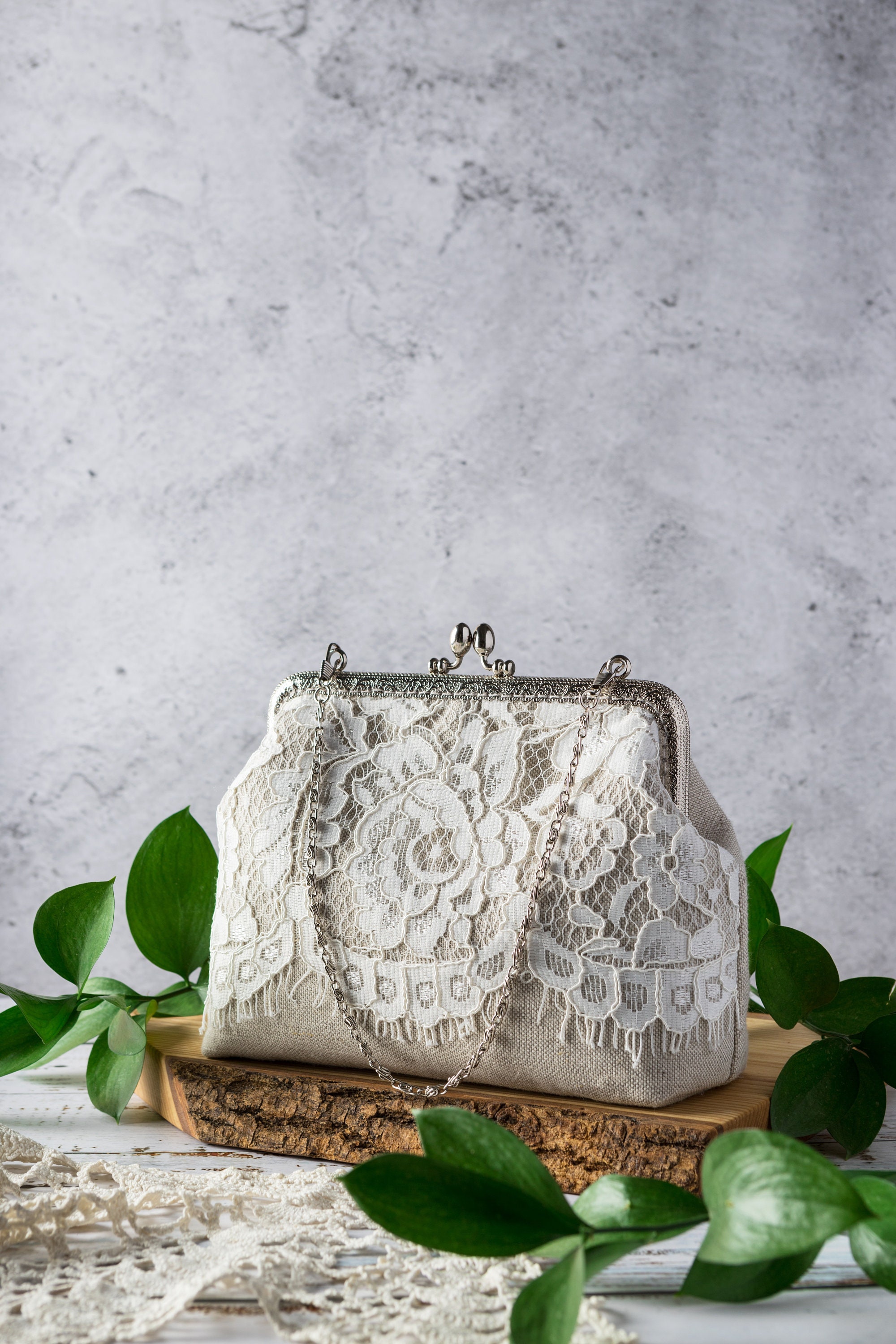 Lace bridal clutch for wedding day Mother of the bride gift Etsy