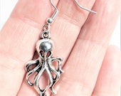 Octopus Earrings - Nautical Jewelry - Sailing Earrings - Sea Earrings - Gift for Sailor Jewelry - Marine Jewelry - FREE SHIPPING - SC2051