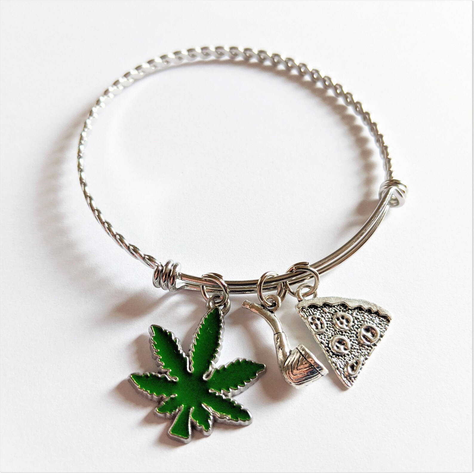 Marijuana Bangle Cannabis Bracelet 420 Bangle FREE Etsy