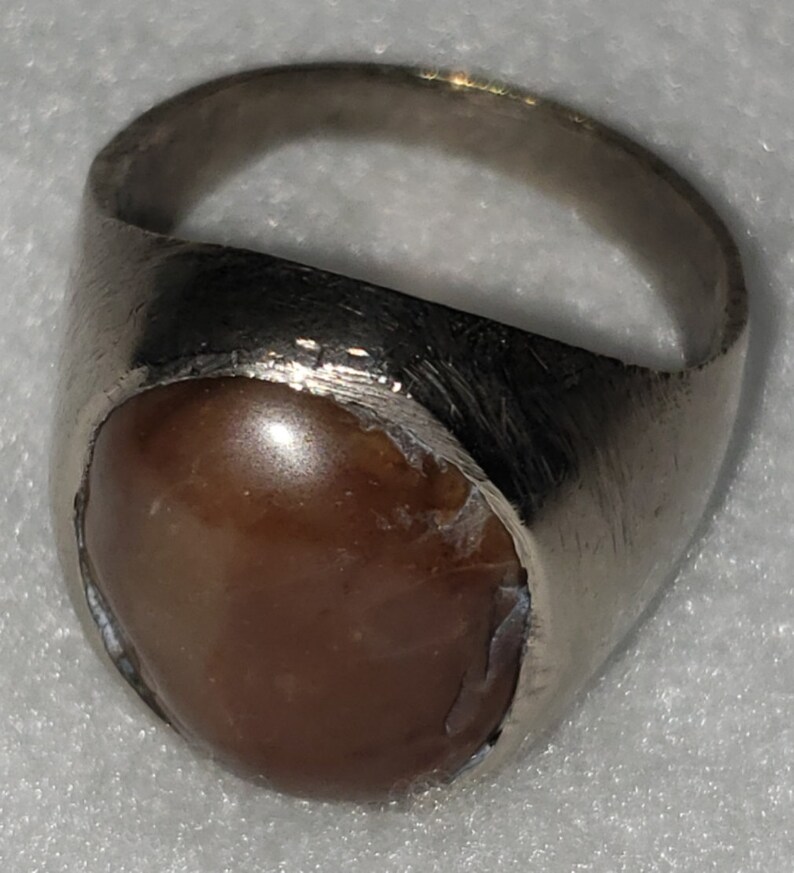 Antique Heavy Silver Ring Size 11