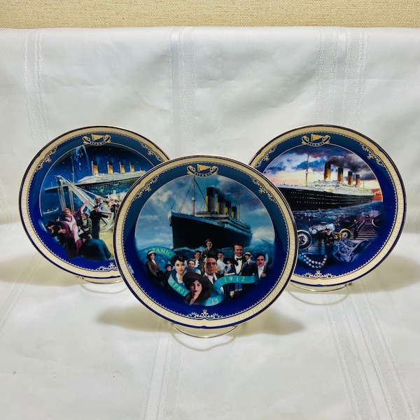 Titanic Collector Plates vintage