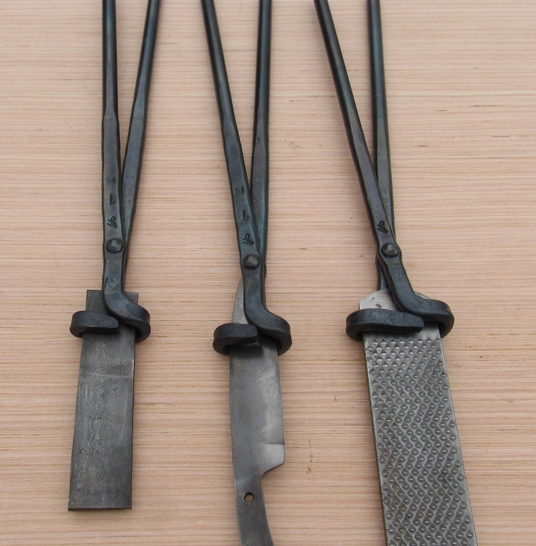 Blacksmith Blade Tongs Set Used by FIF Champions Hand Etsy