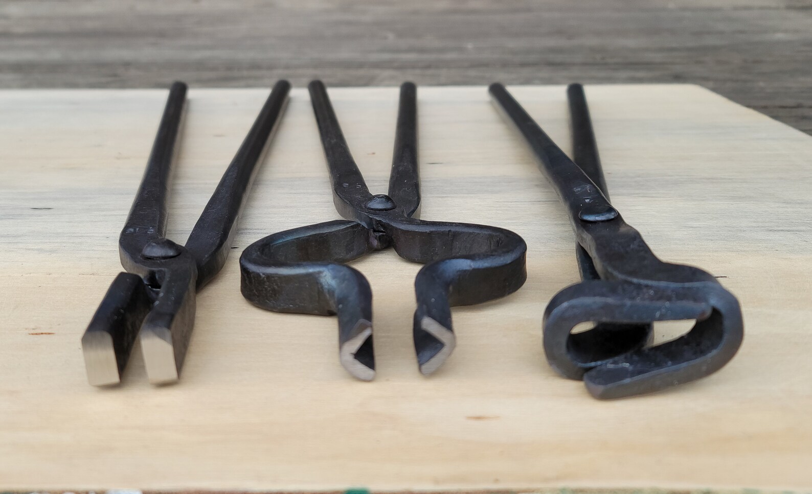 Blacksmith Tongs Tools For Anvil Knife Making Set Etsy