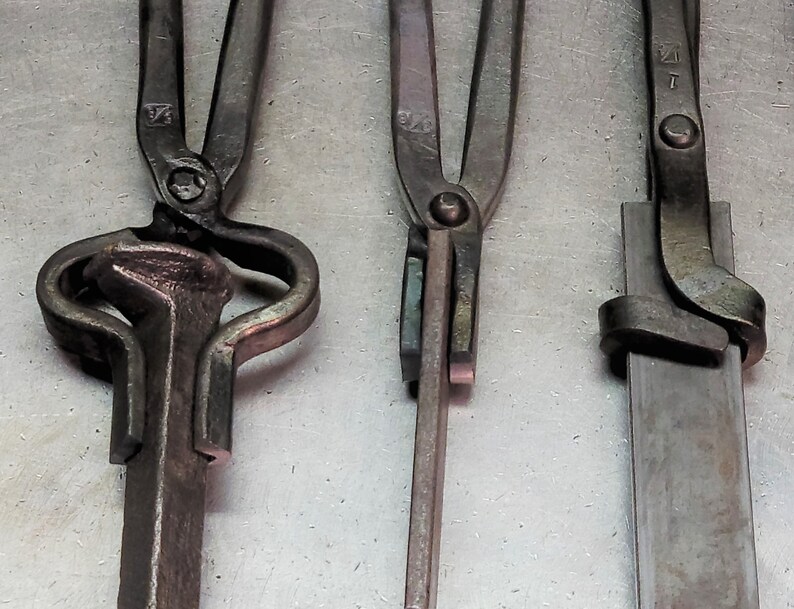 Blacksmith Blade Knife Tongs used by FIF Champions Made in USA www