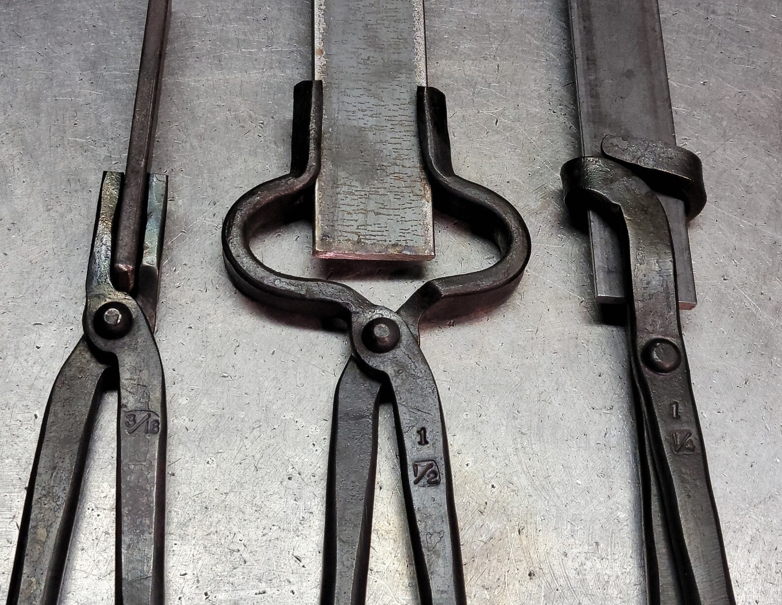 Knife Making Tongs set Bladesmith Blacksmith Tools Anvil Vise Etsy