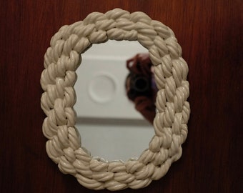 Handmade ceramic mirror frame