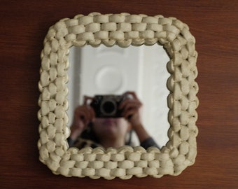 Handmade ceramic mirror frame