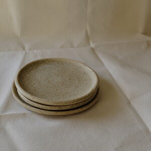 small handmade ceramic plates, side plates, jewellery plate