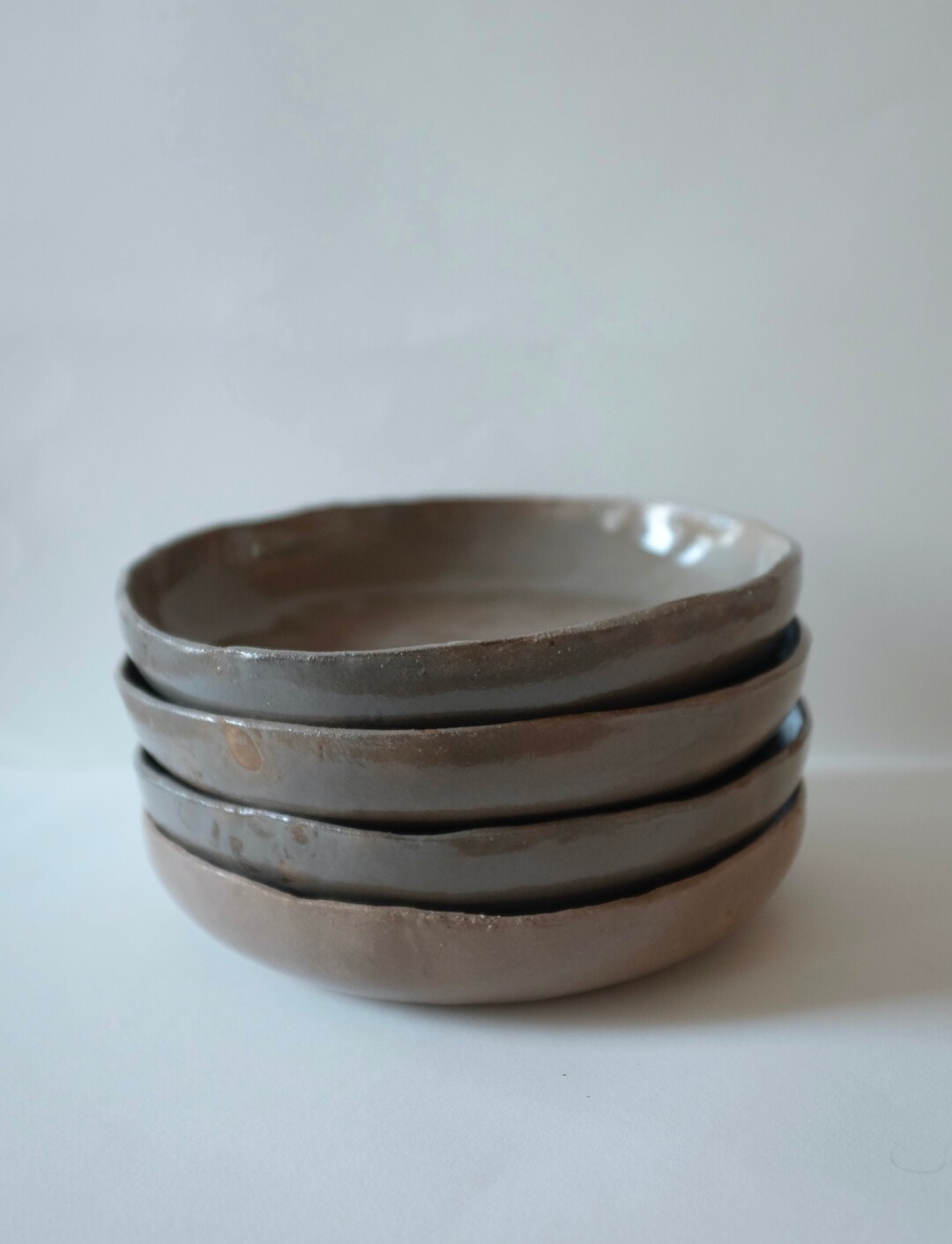 Rustic Deep Dish, Pasta Bowl Multiple Colours Available ochre, Green
