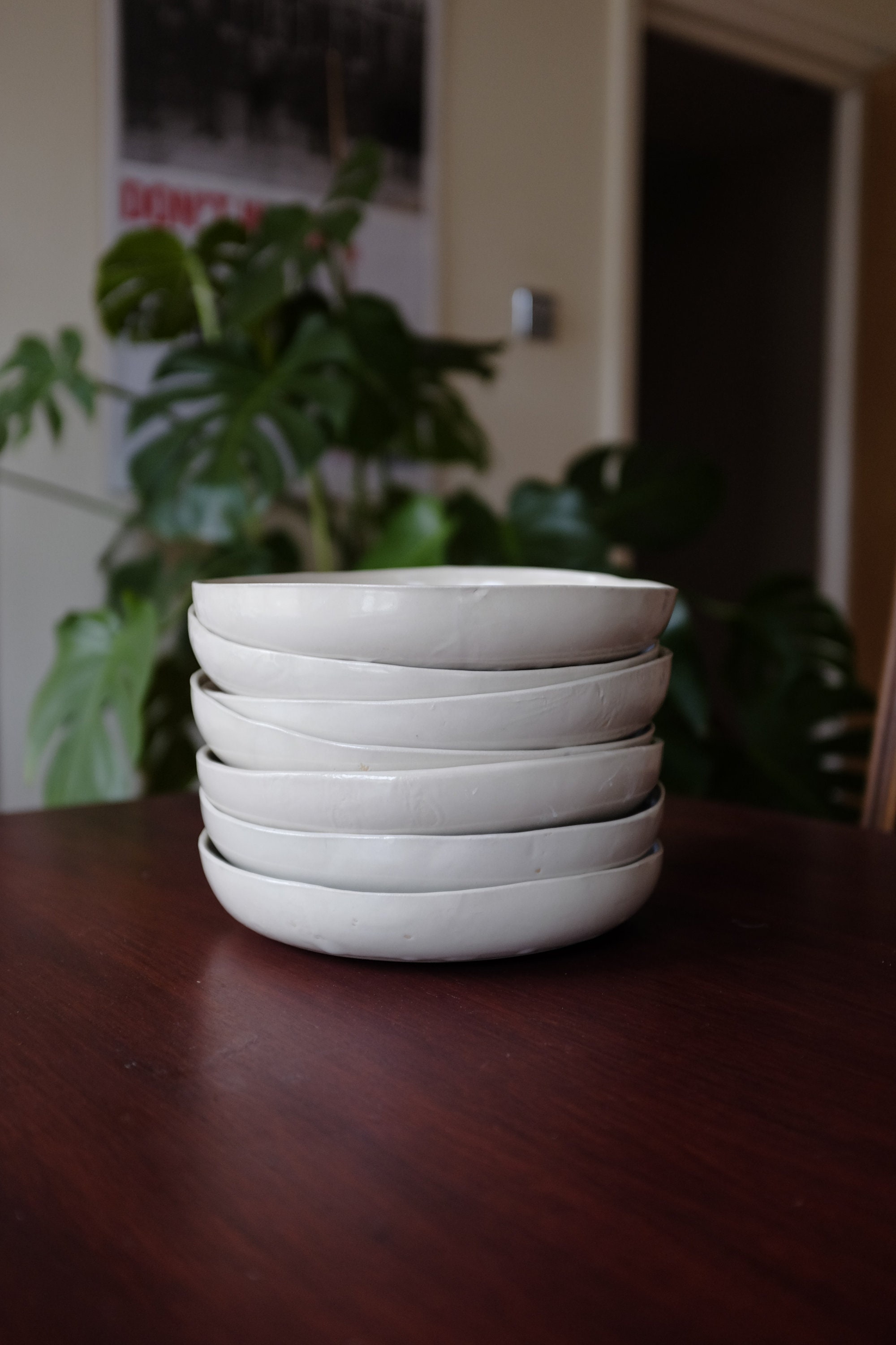 Rustic Deep Dish, Pasta Bowl Multiple Colours Available ochre, Green