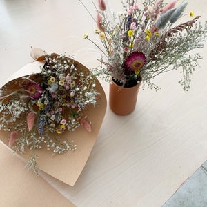 Whimsical dried flowers bouquet, bridesmaids bouquet, rustic dry flowers, gift for her, dry flowers bouquet, lavender dried bouquet image 8