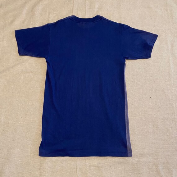 Vintage '80s-'90s blue faded tee - image 2