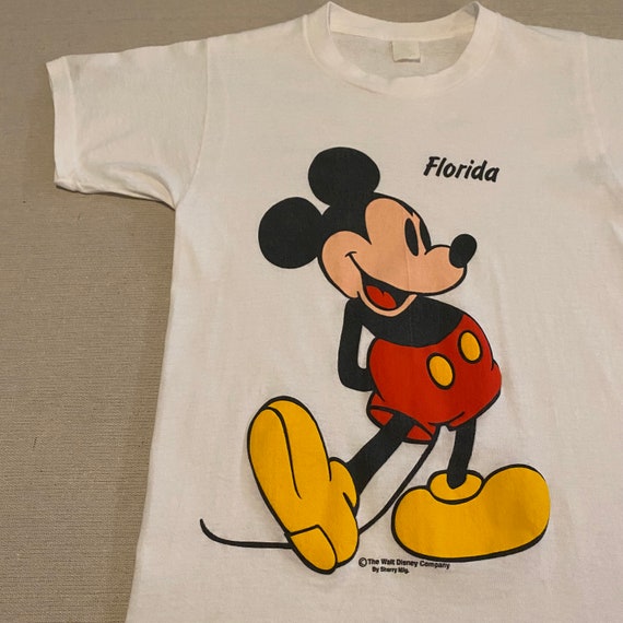 Vintage white Mickey Mouse Florida graphic t-shirt - image 3