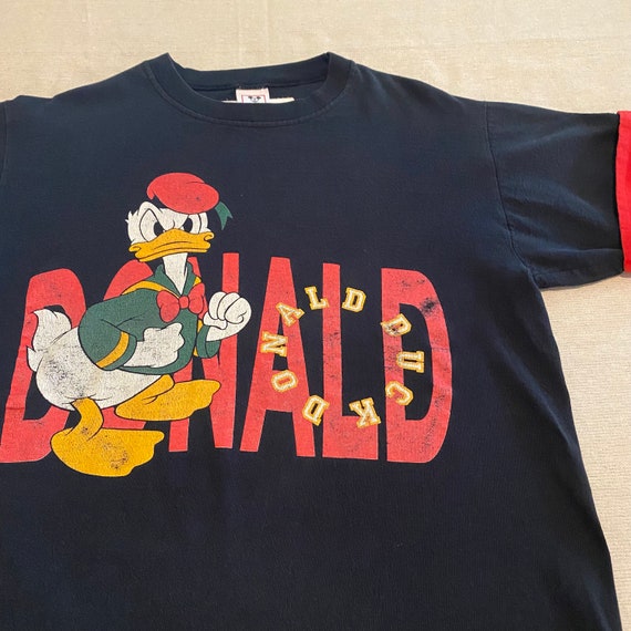 Vintage ‘80s black & red Disney Donald Duck graph… - image 3