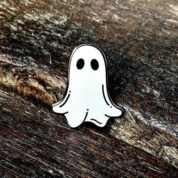 Spooky Yorkshire Ghost hard enamel pin badge, hailing from York we have plenty ghosts to spare...