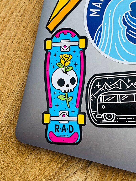 80 年代スケートボード RAD ビニール ステッカー、すべてのレトロ