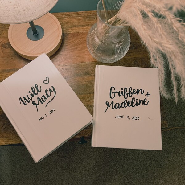 Custom Wedding Bible Guest Book Etsy