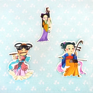 Hanfu Sticker - Tang Dynasty Chinese Clothing Instrument
