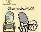 Miniature Bentwood Rocking Chair SVG