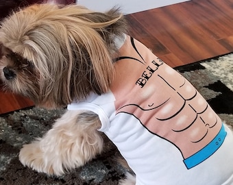 Tatoo bathing suit Shirt | Custom Pet | Dog Clothes | Dog Bathing Suit | Beach Pet Shirt | Pet Tee | Dog T-Shirt |