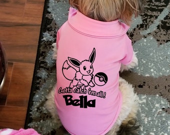 Eevee Dog Polo | Personalized Small Dog Clothes
