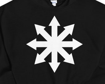 CHAOS MAGIC Hoodie, Chaos Star Sweatshirt, chaos symbol hoodie, chaos sign sweatshirt, chaos magic clothing, chaos star clothing,