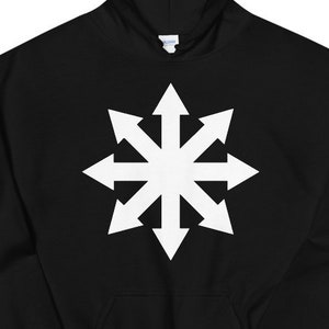 CHAOS MAGIC Hoodie, Chaos Star Sweatshirt, chaos symbol hoodie, chaos sign sweatshirt, chaos magic clothing, chaos star clothing,