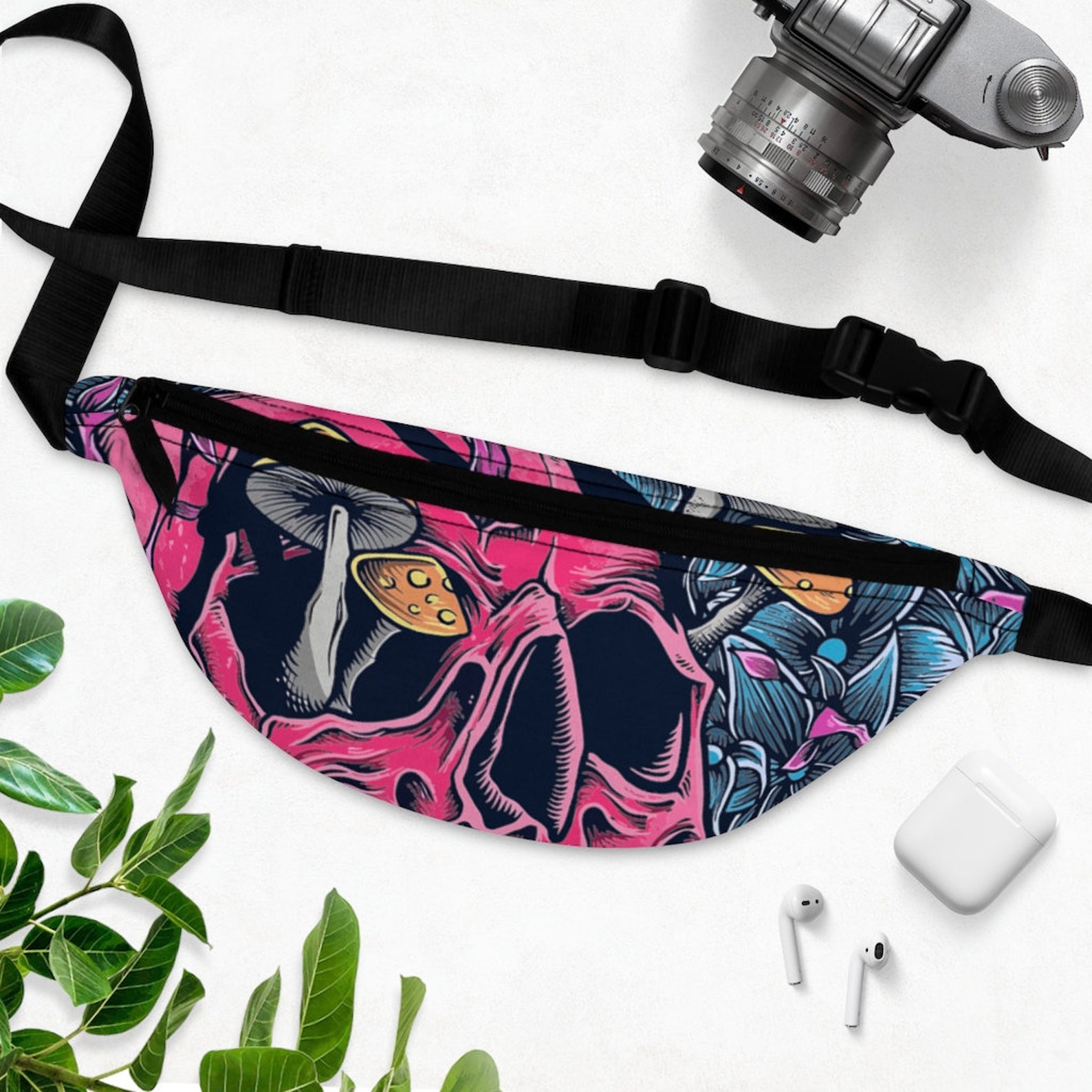 Psychedelic Fanny Pack Trippy Fanny Pack Mushroom Fanny Etsy