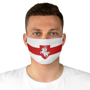 BELARUS FREEDOM Face Mask, Belarus Gift, Belarusian Mask, Adult Adjustable Mask, Reusable Mask, machine Washable mask, face mask adult, image 4