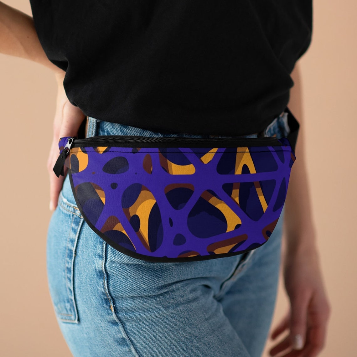 Trippy Fanny Pack Purple Fanny Pack Orange Fanny Pack Neon Etsy España