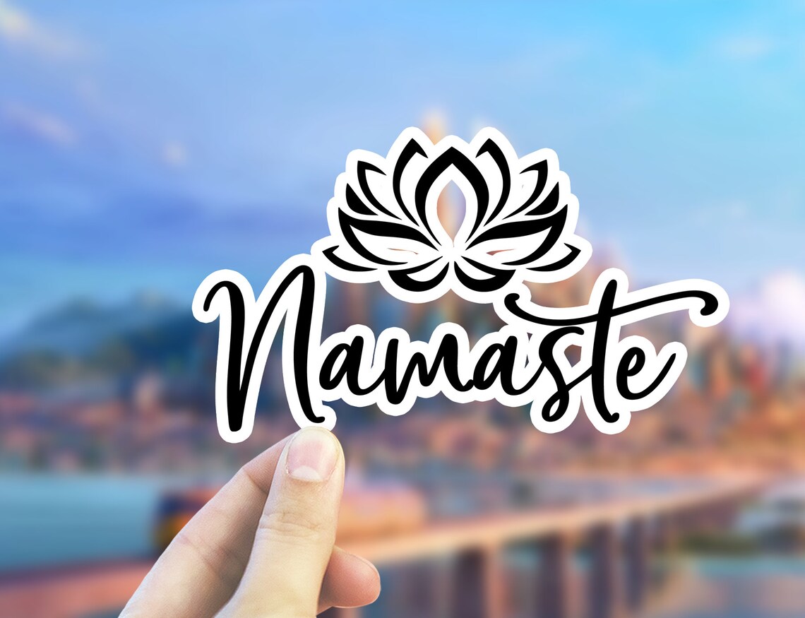 Namaste namaste Sticker Yoga Yoga Sticker Yoga Gifts Etsy