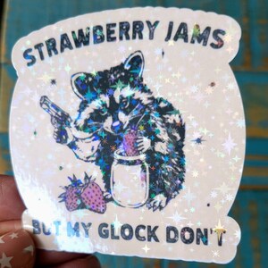 Funny Animal Racoon Sticker | Gun Sticker image 4