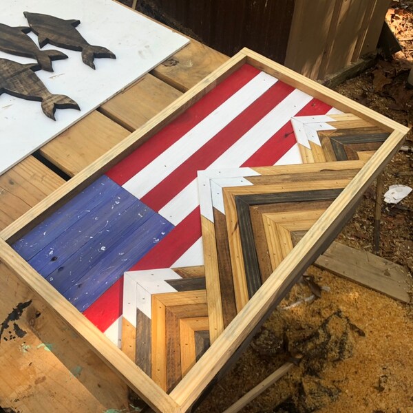 American Flag Mountain Mosaic
