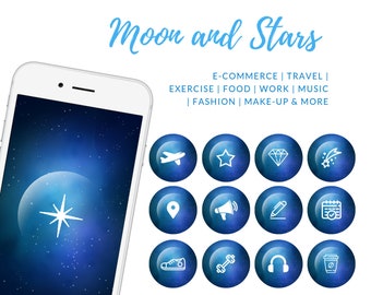 50 Moon and Stars Instagram Highlight Icons, Instagram Highlight Cover, Instagram Highlights, Instagram Icons, Instagram E-commerce Icons