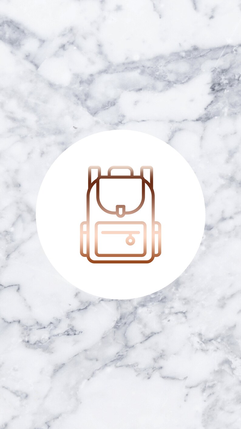 62 White Marble Rosegold Instagram Highlight Icon Instagram Etsy