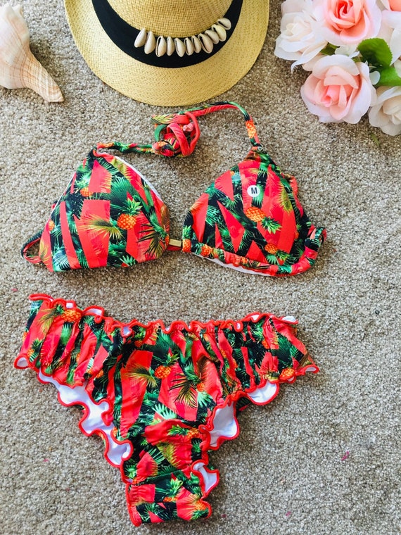 Cute red bikinis sale
