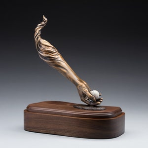 The Hook Bronze Sculpture Cremation Urn For the Golfer Gowin Memorials image 5