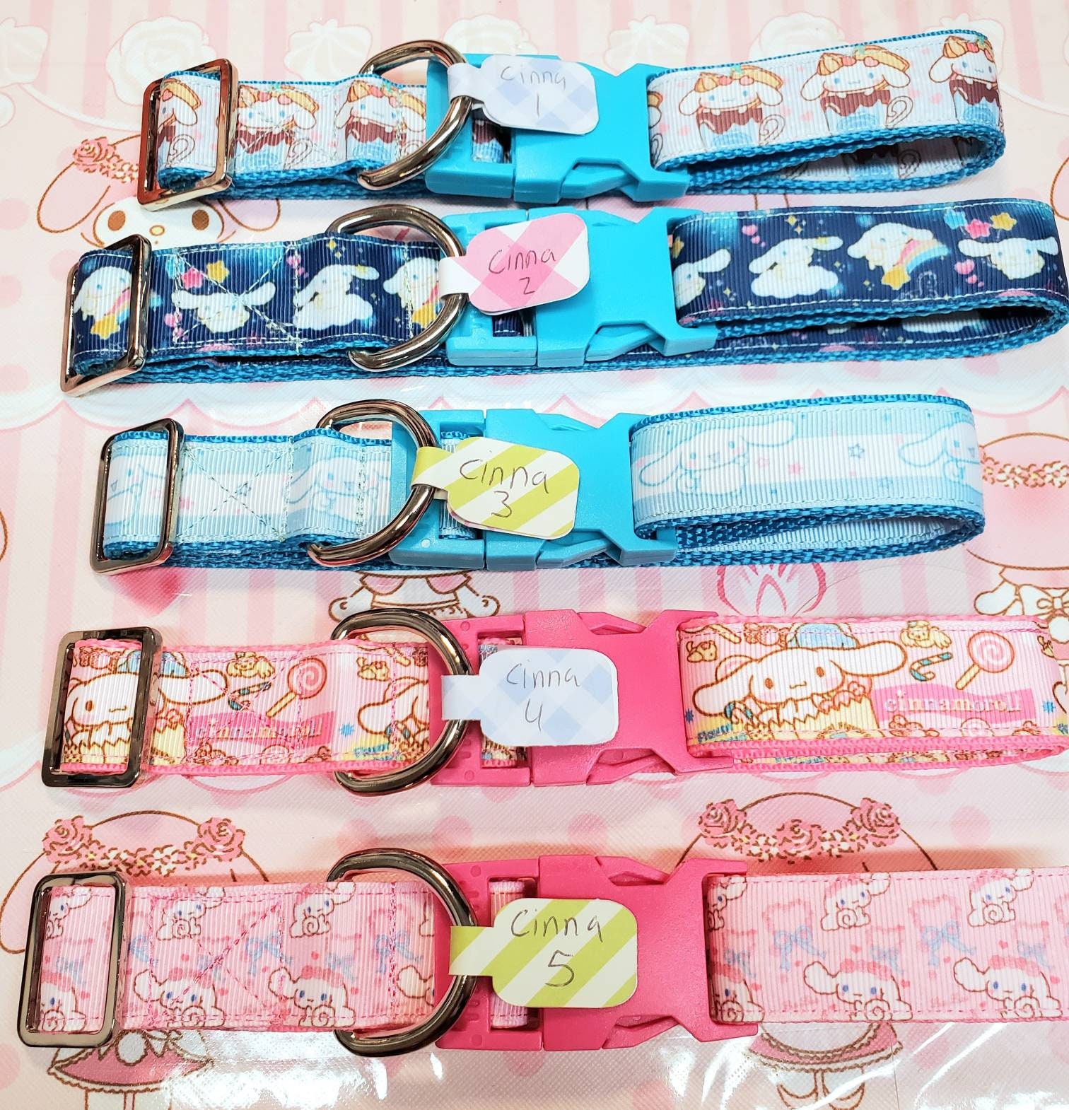Kawaii dog collars Etsy