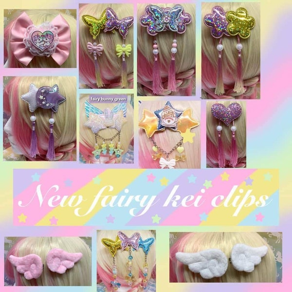 Kawaii Fairy kei hair clips