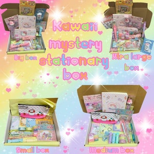 Kawaii Stationery Mystery Bag  Cute Stationery Grab Bag – Coral & Ink