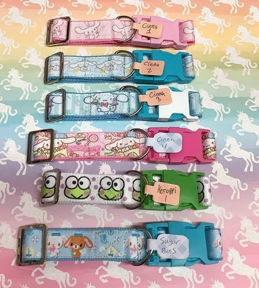Kawaii dog collars 2 shorter lengths Etsy