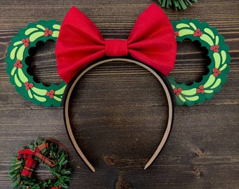 Wreath Mouse Ears | 3D Printed Ears | Christmas