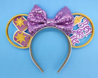 Best Day Ever Mouse Ears | 3D Printed Ears | Tangled Inspired | Rapunzel