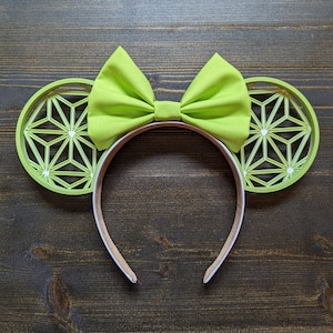 Op Epcot geïnspireerde muizenoren | Groen | 3D-geprinte oren | Ruimteschip Aarde