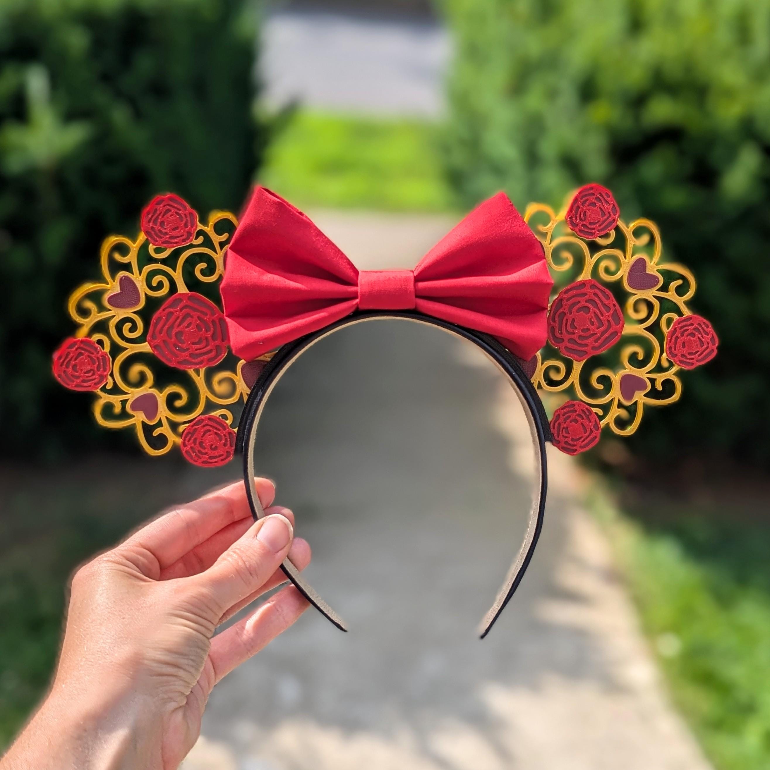 Red Rose Mouse Ears - Etsy display picture 1